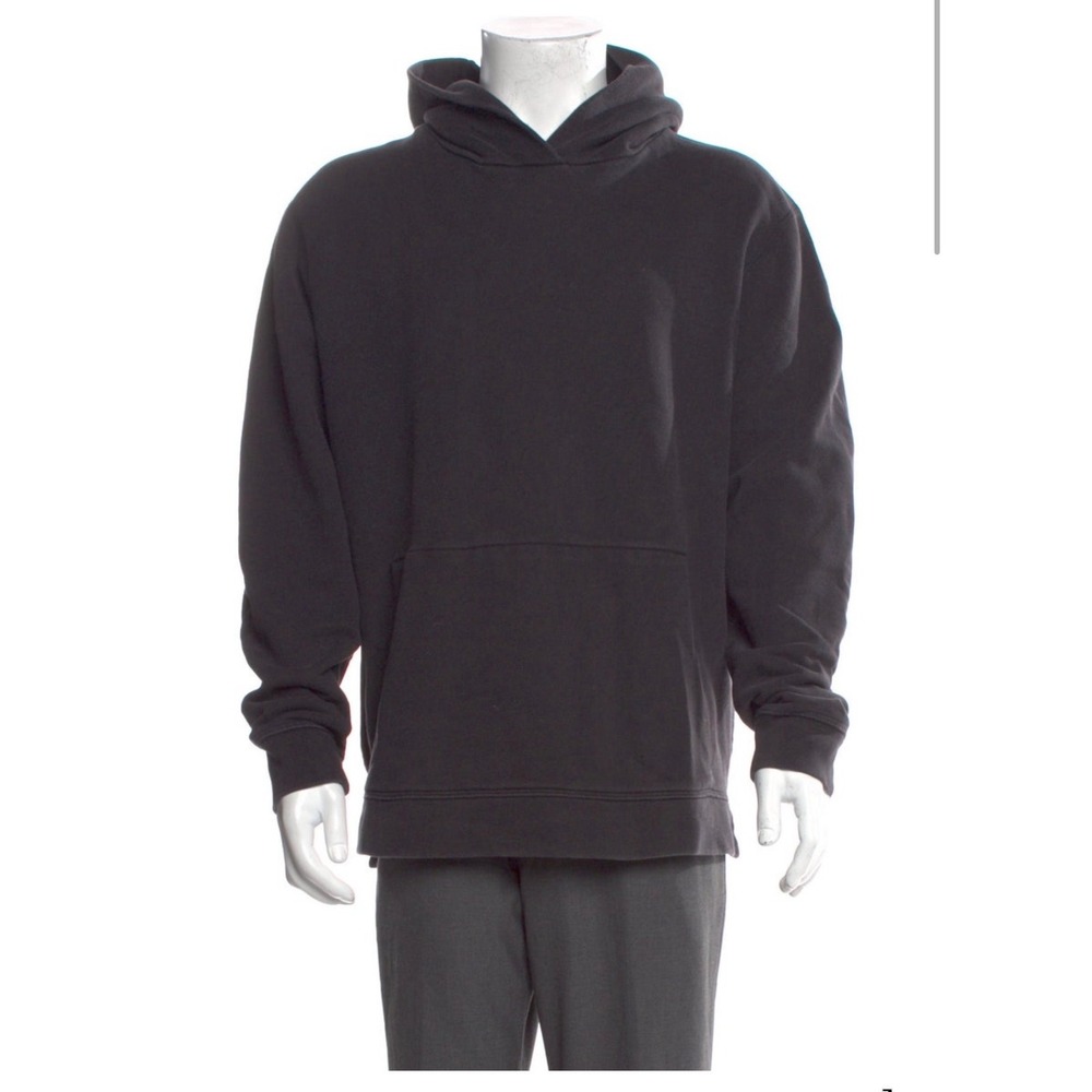 John Elliott Villain Hoodie Washed Black Carbon Side Zip Mens Size 5‎ XXL